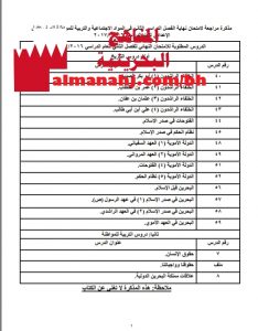 مذكرة مراجعة لامتحان