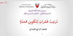 عرض بوربوينت لدرس ترتيب فقرات لتكوين قصة