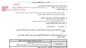 شرح درس الثروة النفطية ومزاياها