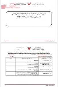 الدروس المقررة في مادة تقنية المعلومات والاتصال للتعليم الفني والمهني