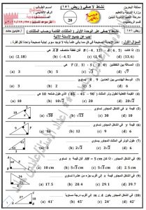 نشاط لا صفي على الوحدة الأولى في مقرر ريض 151 (رياضيات) الأول الثانوي