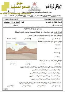 تجميع أسئلة سنوات سابقة (اجتماعيات) الثامن