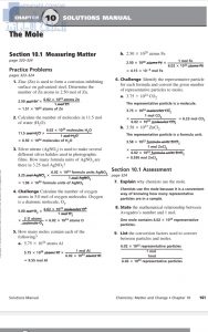 حل الوحدة السادسة, منهج انجليزي (كيمياء) العاشر المتقدم