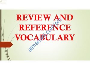 مذكرة مراجعة للمفردات المطلوبة للاختبار النهائي (لغة انجليزية) الثاني عشر