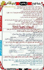 مذكرة نحو للفصل الأول