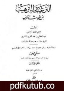 تحميل كتاب الترغيب والترهيب من الحديث الشريف – الجزء الثالث: تابع البيوع – الأدب PDF تأليف عبد العظيم المنذري مجانا [كامل]