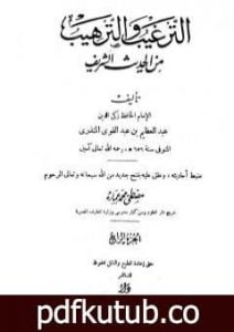 تحميل كتاب الترغيب والترهيب من الحديث الشريف – الجزء الرابع: تابع الأدب – صفة الجنة والنار PDF تأليف عبد العظيم المنذري مجانا [كامل]