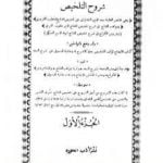تحميل كتاب شروح التلخيص – الجزء الأول PDF تأليف بهاء الدين السبكي مجانا [كامل]